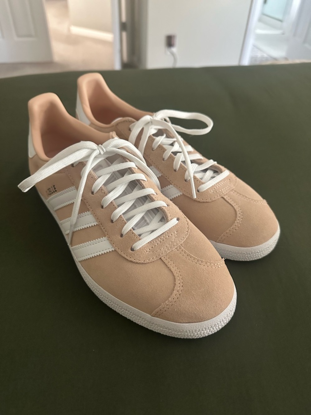 Adidas Gazelle Women’s Sneakers in Apricot/tan and White